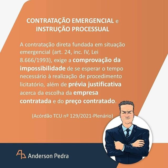 Contratação emergencial e instrução processual